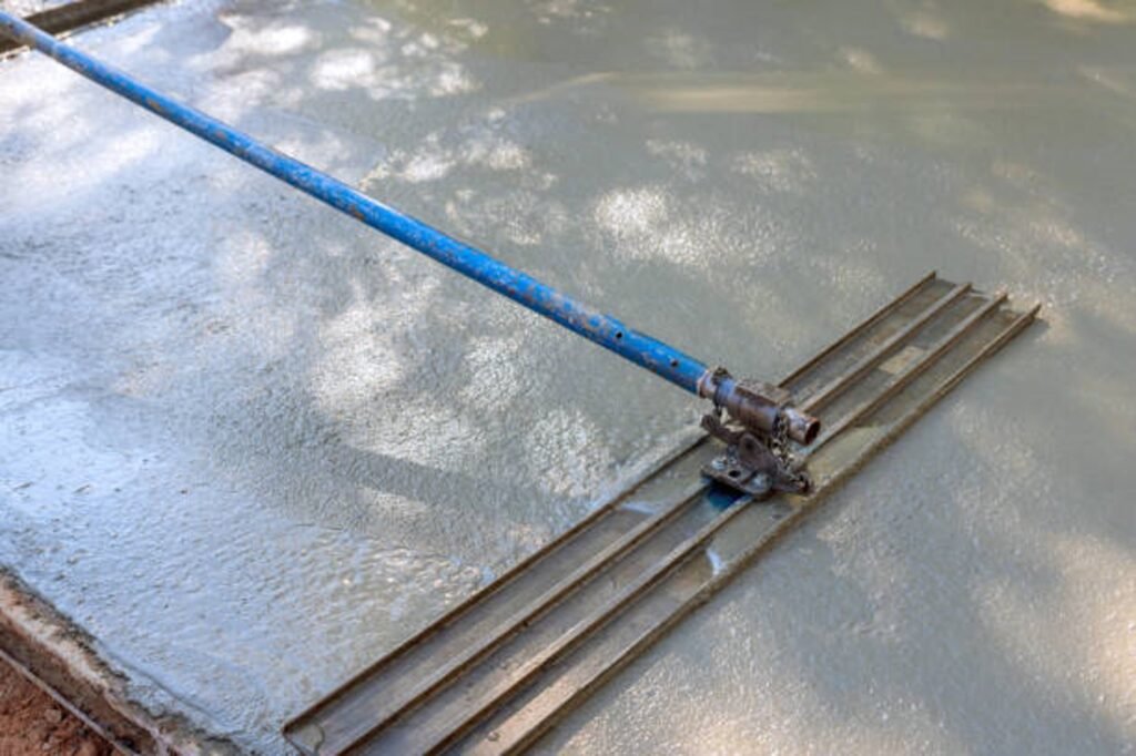 Foundation preparation area with grading and reinforcement setup before concrete installation in Columbia Station, OH